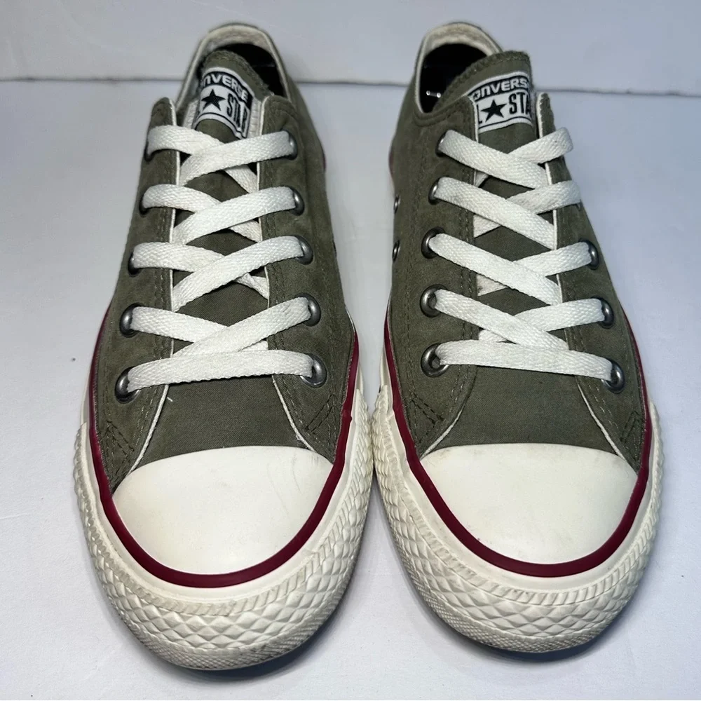 Converse Kids' Olive Green Canvas Sneakers